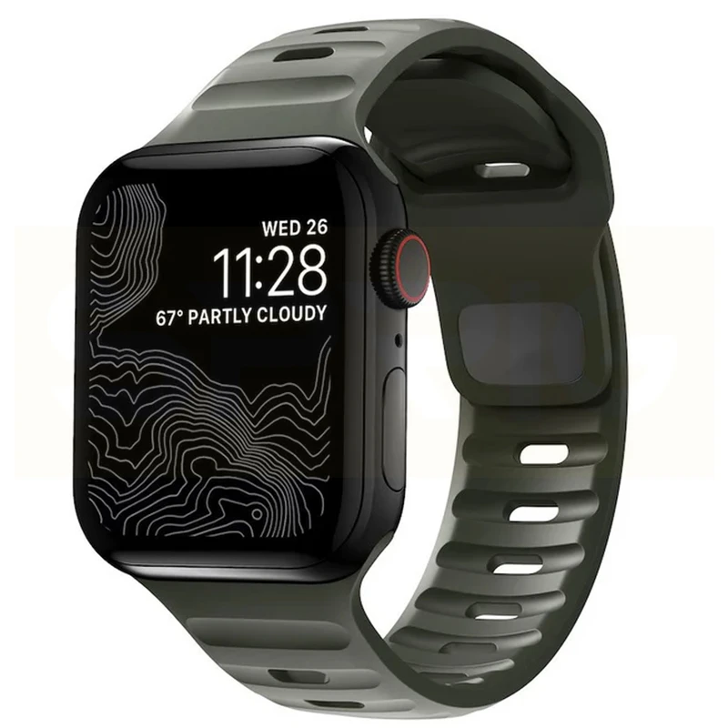 بند اسپریگ مدل Spig BL-Amizze مناسب برای اپل واچ سری 4/5/6/Se سایز 44 میلیمتری به همراه کاور