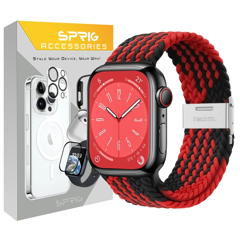 بند اسپریگ مدل Braided SGK مناسب برای اپل واچ Series Se 44mm