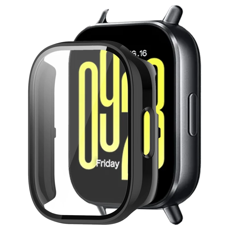 بند اسپریگ مدل Leather Mag Guard مناسب برای ساعت هوشمند شیائومی Redmi Watch 5 Active به همراه کاور