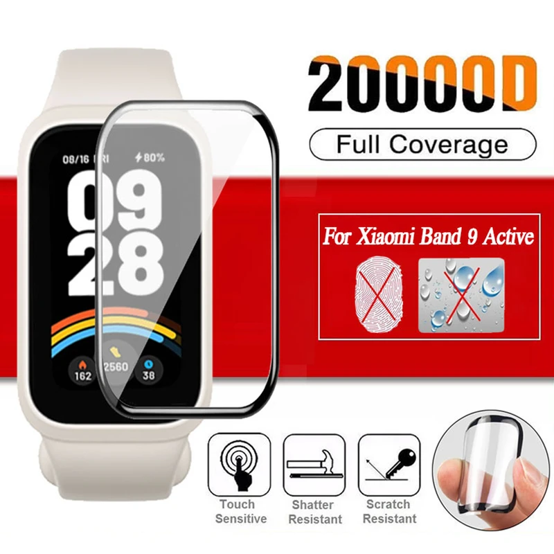 محافظ صفحه نمایش برنارد مدل Nano Pmma BR مناسب برای ساعت هوشمند شیائومی Smart Band 9 Active