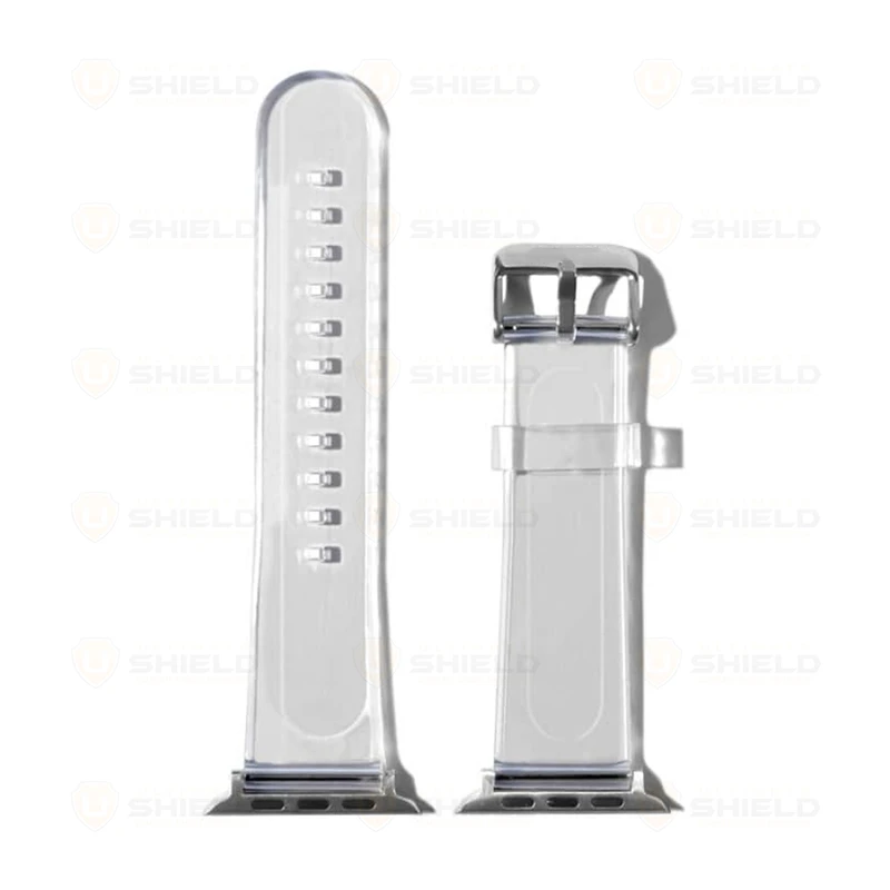 بند آلتیمیت شیلد مدل Transparent Silicone مناسب برای اپل واچ سری 10 سایز 46mm