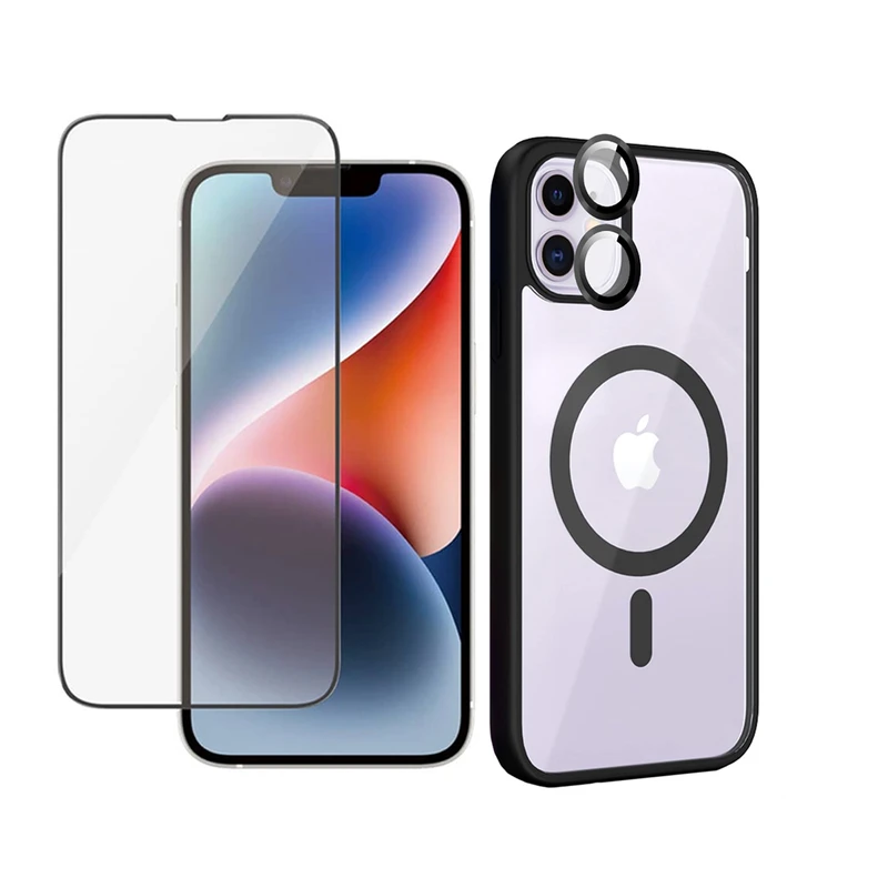 کاور آلتیمیت شیلد مدل Magsafe BRD RngFl مناسب برای گوشی موبایل اپل iPhone 12 به همراه محافظ لنز دوربین و محافظ صفحه نمایش
