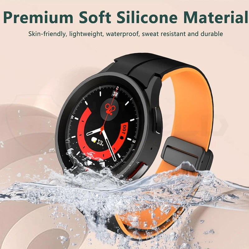 بند آلتیمیت شیلد مدل ORG-MAG-BK2C مناسب برای ساعت هوشمند سامسونگ Galaxy Watch 4 40mm / Watch 4 44mm / Watch 4 Classic 42mm / Watch 4 Classic 46mm