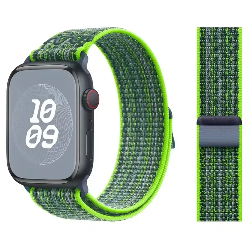 بند اسپریگ مدل NK Sporty Nylon مناسب برای اپل واچ Series 9 45mm