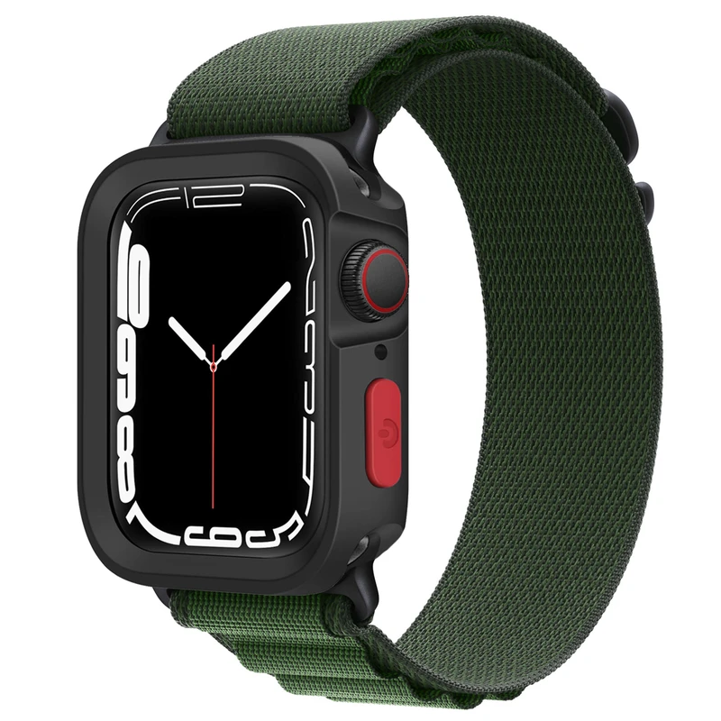 بند اسپریگ مدل Alpine Bbuckle BL-Amizze مناسب برای اپل واچ Series Se 44mm به همراه کاور