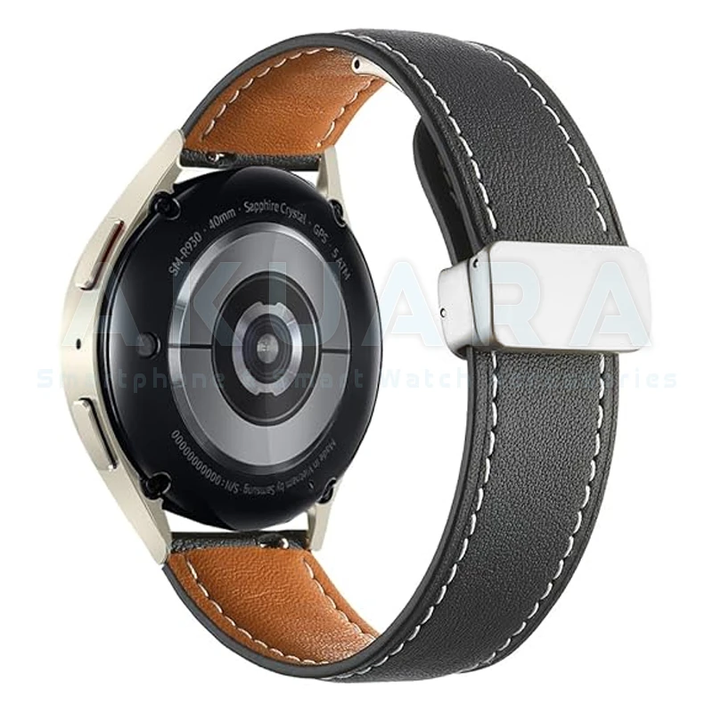 بند آکوآرا مدل Leathery Magnet AK مناسب برای ساعت هوشمند شیائومی Redmi Watch 5 Active / Watch 5 Lite