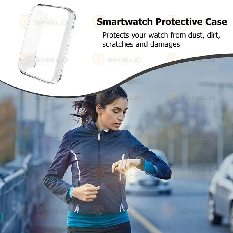 بند آلتیمیت شیلد مدل Silic Jelly Protection مناسب برای ساعت هوشمند شیائومی Mi Band 7 Pro به همراه کاور