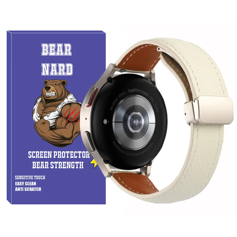 بند ساعت برنارد مدل Mag Leather BR TW مناسب برای ساعت هوشمند میبرو 22mm A1 / A2 / A3
