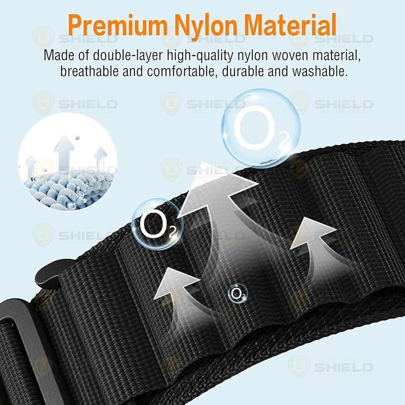 بند آلتیمیت شیلد مدل Alpine Rugged مناسب برای اپل واچ سری Ultra / Ultra 2 سایز 49mm به همراه کاور