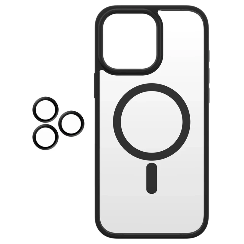 کاور اسپریگ مدل MagSafe-Ring مناسب برای گوشی موبایل اپل iPhone 16 Pro Max به همراه محافظ لنز دوربین