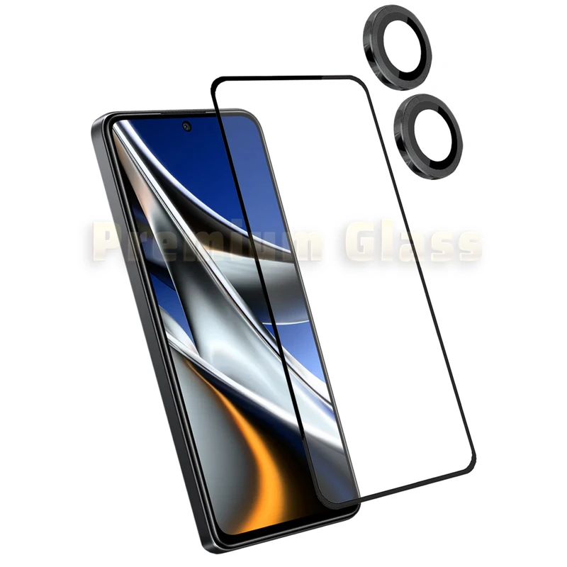 محافظ صفحه نمایش آکوآرا مدل Premium Fring مناسب برای گوشی موبایل شیائومی Redmi Note 13 Pro 5G به همراه محافظ لنز دوربین