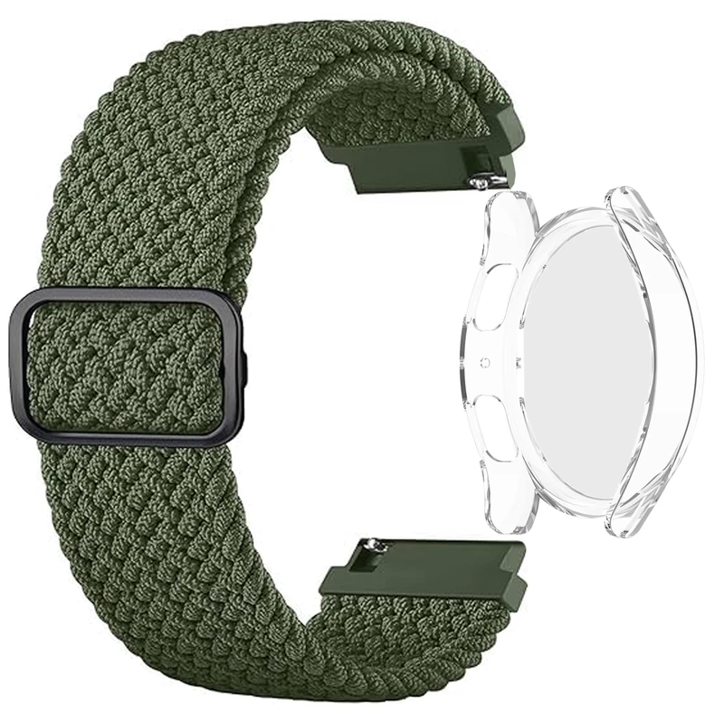 بند آکوآرا مدل Woven CL-GRD مناسب برای ساعت هوشمند سامسونگ Galaxy Watch 4 44mm به همراه کاور