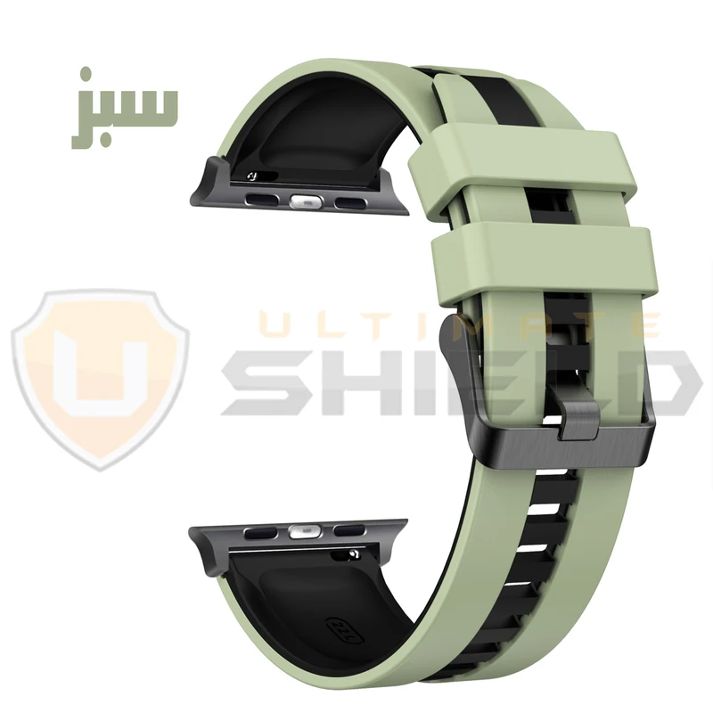 بند آلتیمیت شیلد مدل Grn Ferer مناسب برای اپل واچ سری Se/1/2/3/4/5/6/7/8/9 سایز 42/44/45 میلی متری