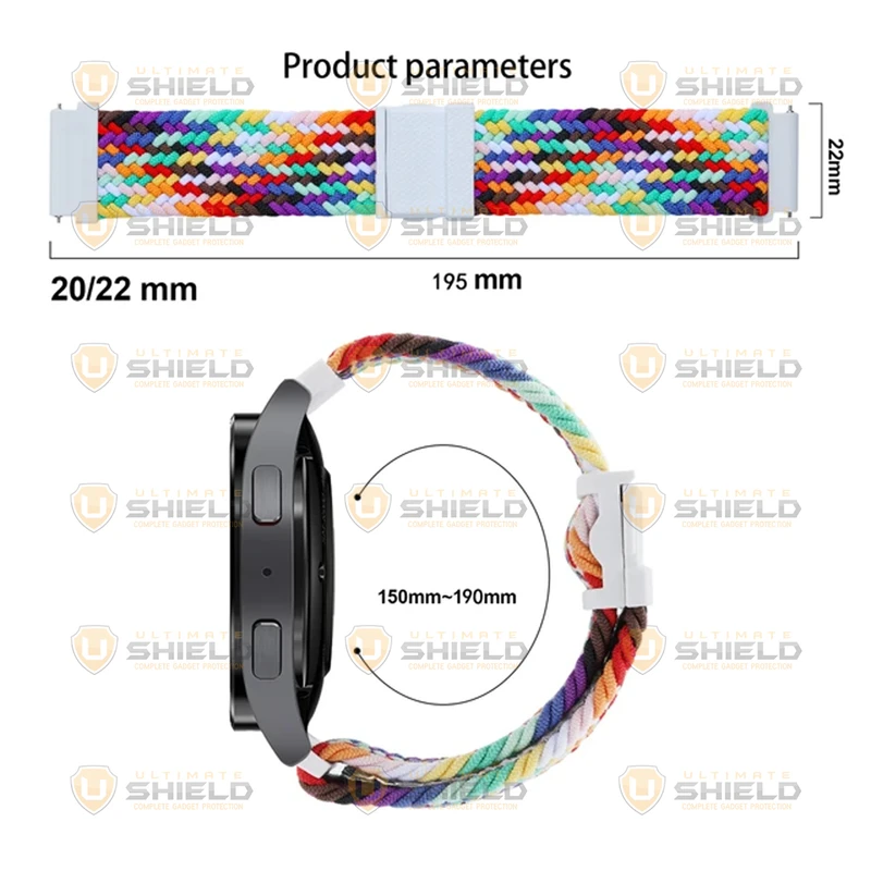 بند آلتیمیت شیلد مدل Braided Magnet UL مناسب برای ساعت هوشمند سامسونگ Galaxy watch 3 41mm / watch 42mm / Gear Sport / S2 Classic