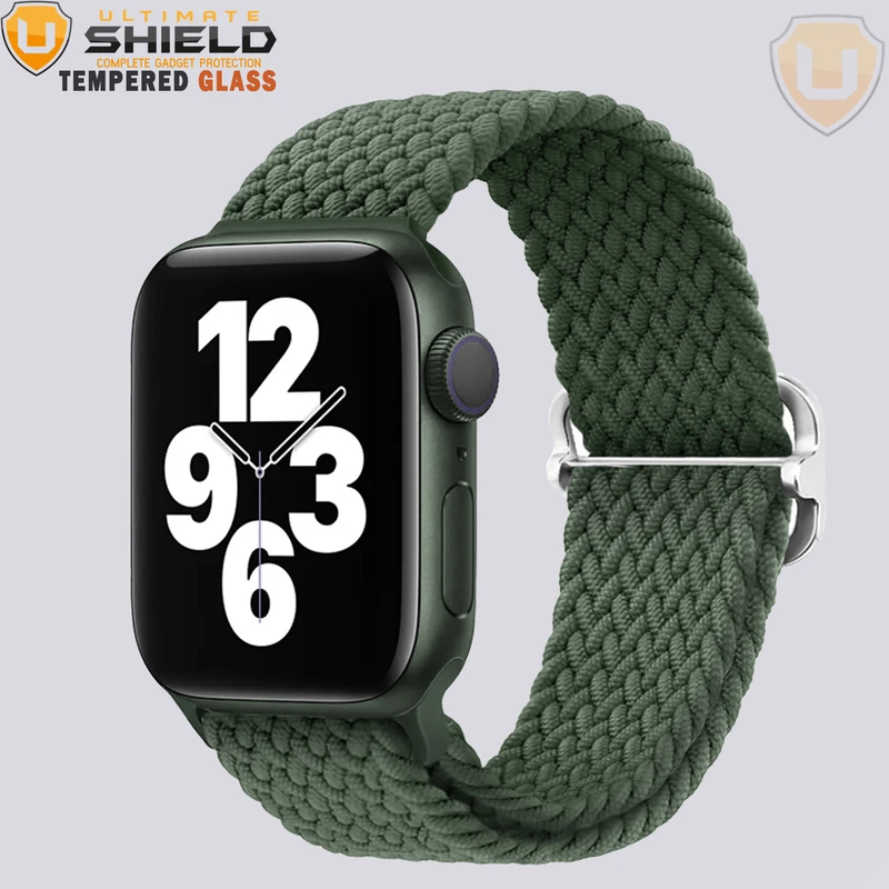 بند آلتیمیت شیلد مدل Braided GRD مناسب برای اپل واچ سری 10 سایز 46mm به همراه کاور