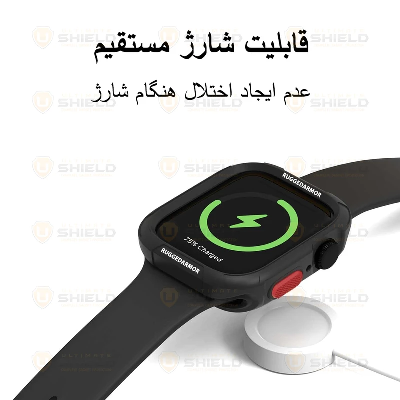 بند آلتیمیت شیلد مدل Alpine Rugged مناسب برای اپل واچ سری 4/5/6/Se سایز 44mm به همراه کاور