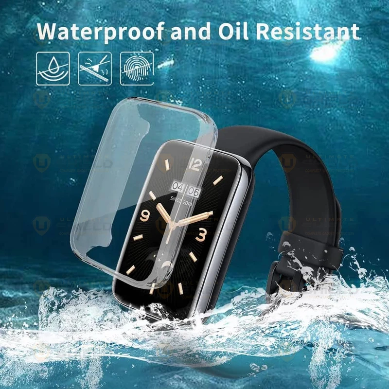 بند آلتیمیت شیلد مدل Silic Jelly Protection مناسب برای ساعت هوشمند شیائومی Mi Band 7 Pro به همراه کاور