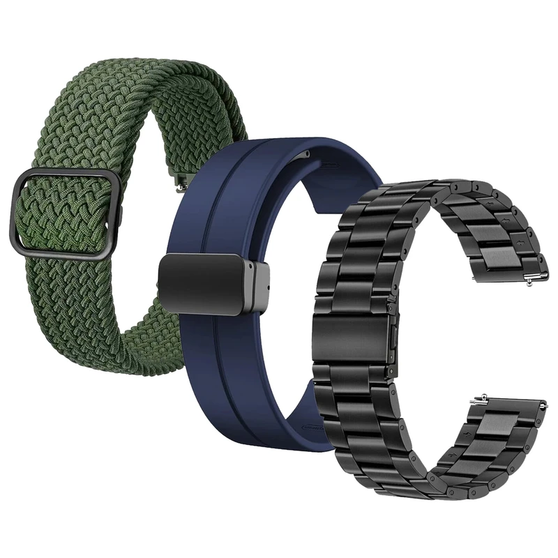 بند اسپریگ مدل favorite-1 TW مناسب برای ساعت هوشمند شیائومی سایز 22 میلی متری S1 / S1 Active / S2 / Mi Watch XMWTCL02 / Mi Watch Color 2 / Mi Watch Color مجموعه 3 عددی