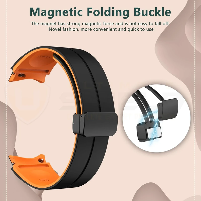 بند آلتیمیت شیلد مدل ORG-MAG-BK2C مناسب برای ساعت هوشمند Galaxy Watch 6 classic 43mm / 47mm