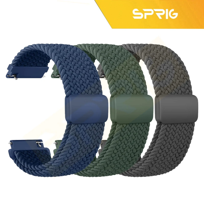 بند اسپریگ مدل Magnetic solo Braided TW مناسب برای ساعت هوشمند گلوریمی GX Race size 22mm