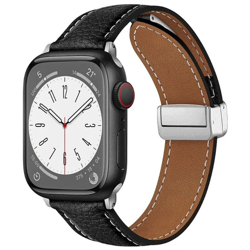 بند اسپریگ مدل Magnetic Leather SP مناسب برای اپل واچ سری 7/8/9 سایز 41 mm