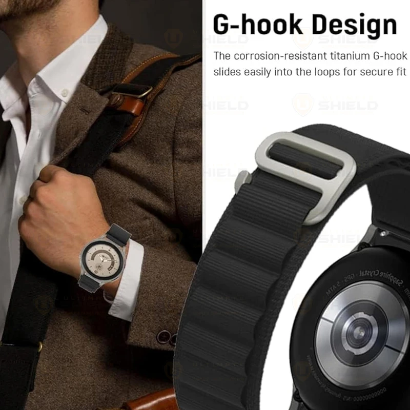بند آلتیمیت شیلد مدل LP Alpine TW مناسب برای ساعت هوشمند شیائومی سایز 22 میلی متری S1 / S1 Active / S2 / Mi Watch XMWTCL02 / Mi Watch Color 2 / Mi Watch Color