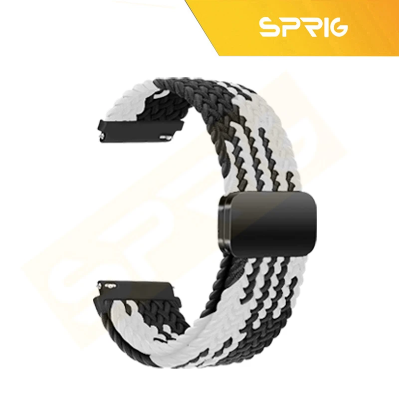 بند اسپریگ مدل Magnetic solo Braided TW مناسب برای ساعت هوشمند گلوریمی GX Race size 22mm
