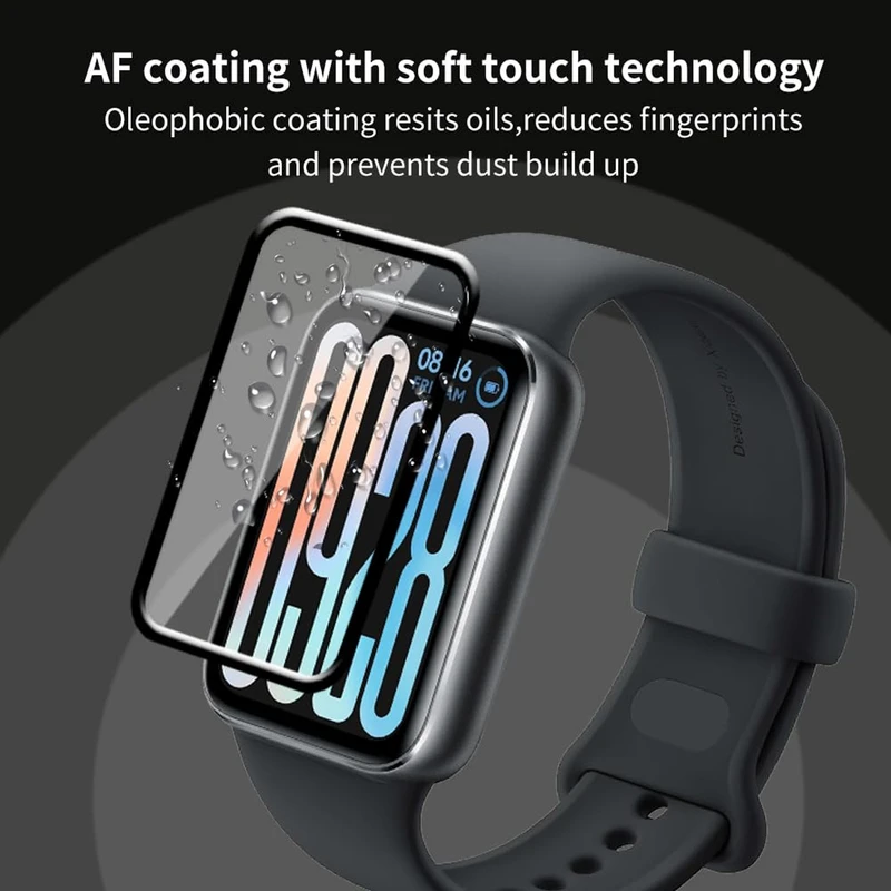 محافظ صفحه نمایش ام‌گلس مدل Nano Pmma MG مناسب برای ساعت هوشمند شیائومی Smart Band 9 Pro بسته سه عددی
