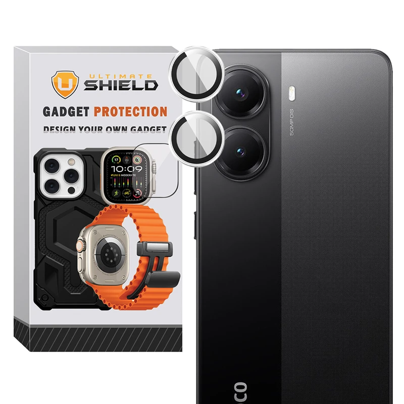 محافظ لنز دوربین رینگی آلتیمیت شیلد مدل Ring Metal UL مناسب برای گوشی موبایل شیائومی Poco X7 Pro