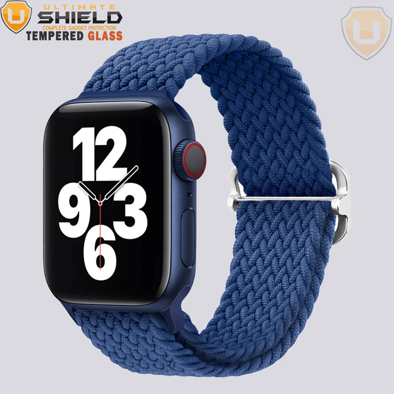 بند آلتیمیت شیلد مدل Braided GRD مناسب برای اپل واچ Series 7 45mm به همراه کاور