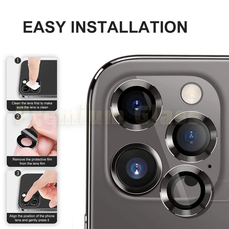 محافظ لنز دوربین آکوآرا مدل Ringi Premium مناسب برای گوشی موبایل اپل iPhone 11 Pro / 11 Pro Max