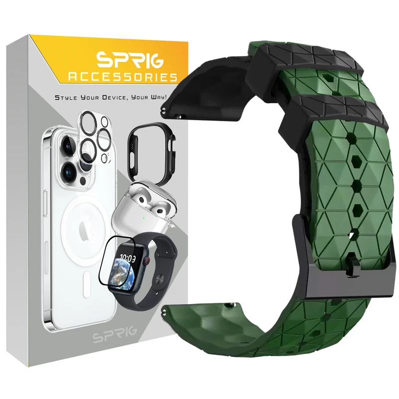بند اسپریگ مدل Loz 2C مناسب برای ساعت هوشمند آمازفیت GTS / GTS 2e / GTS 2 / GTS 2 Mini / GTS 3 / GTS 4 / GTS 4 Mini / GTR Mini 20mm