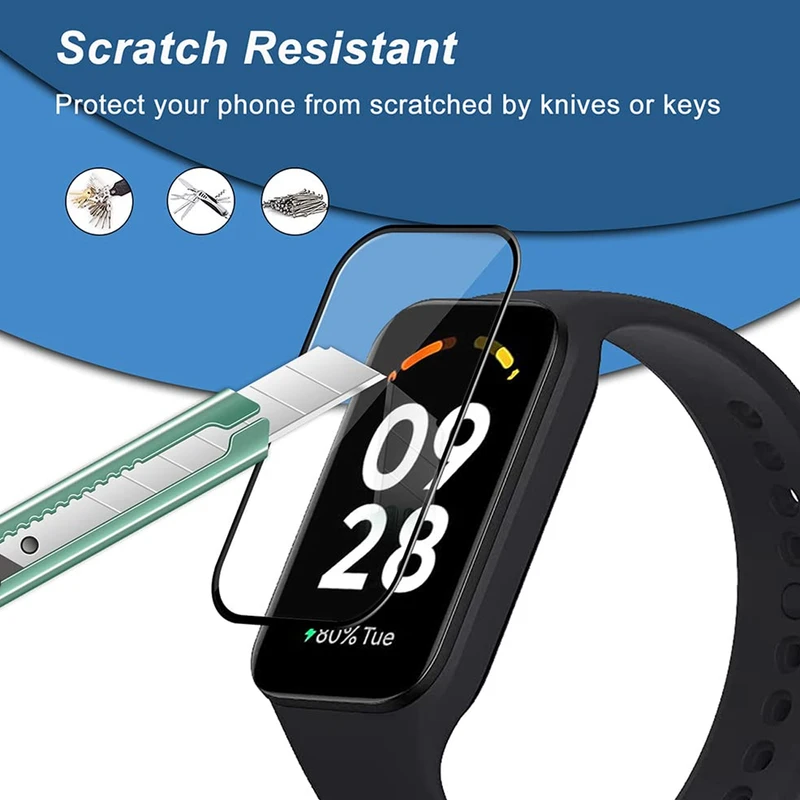محافظ صفحه نمایش ام‌گلس مدل Nano Pmma MG مناسب برای ساعت هوشمند شیائومی Smart Band 9 Active