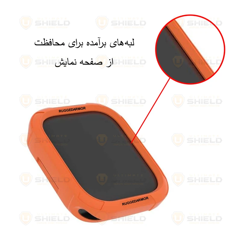 بند آلتیمیت شیلد مدل SPG Rugged مناسب برای اپل واچ Series 10 سایز 46mm به همراه کاور