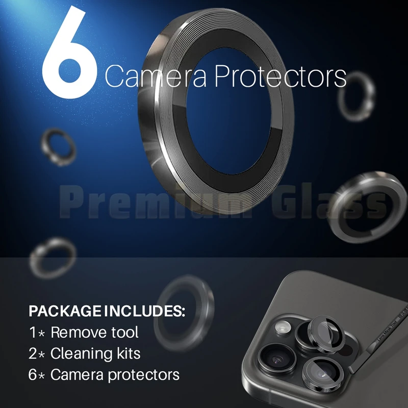 محافظ لنز دوربین آکوآرا مدل Ringi Premium مناسب برای گوشی موبایل اپل iPhone 13 pro / 13 pro max
