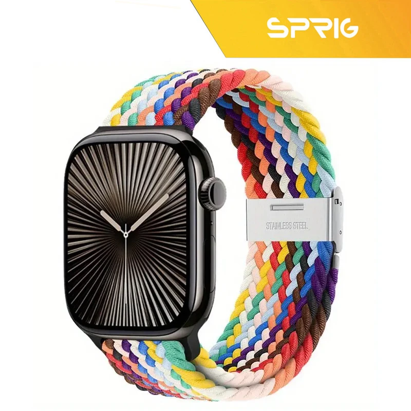 بند اسپریگ مدل Braided SGK مناسب برای اپل واچ سری 4/5/6/Se سایز 44 میلیمتری