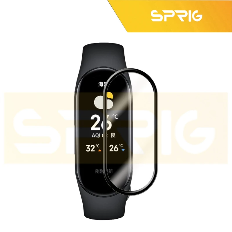 محافظ صفحه نمایش اسپریگ مدل Pmma-SPG مناسب برای ساعت هوشمند شیائومی Mi band 10 مجموعه 3 عددی
