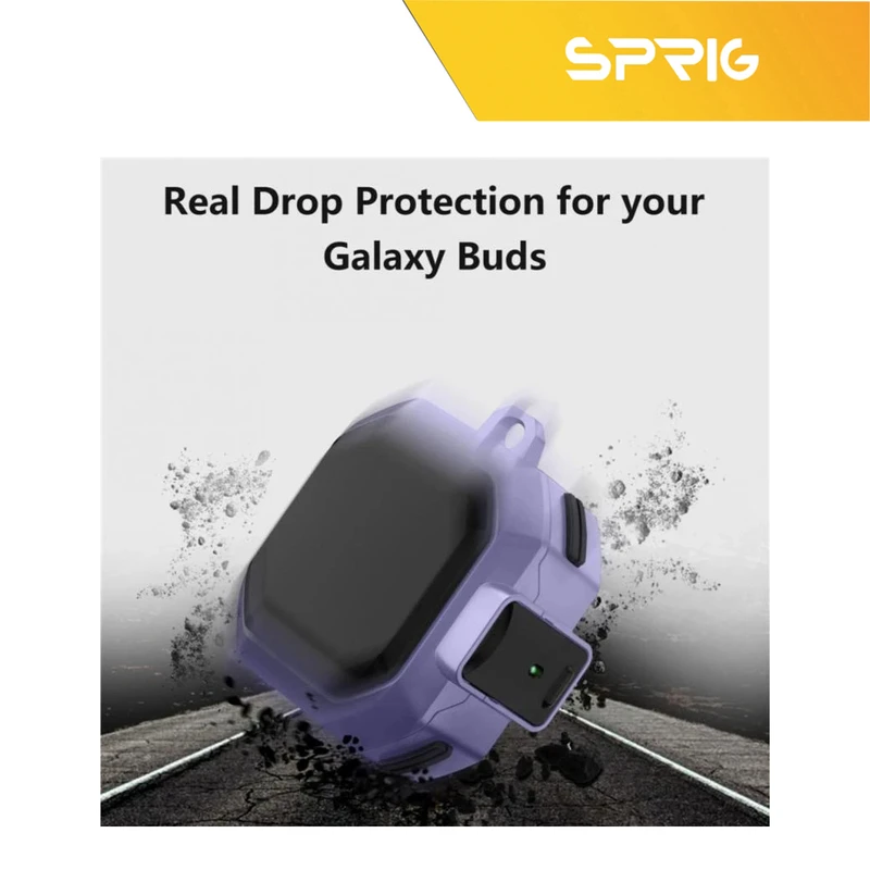 کاور اسپریگ مدل EggShell-SP مناسب برای کیس سامسونگ Galaxy buds 2 / buds pro / buds live / buds 2 Pro