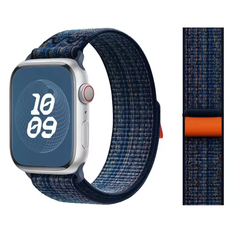 بند اسپریگ مدل NK Sporty Nylon مناسب برای اپل واچ Series 4 44mm / 5 44mm / 6 44mm / Se 44mm / 7 45mm / 8 45mm