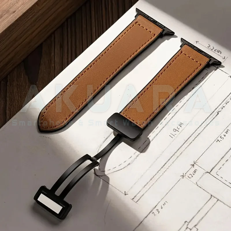 بند آکوآرا مدل MG Leather Sic مناسب برای اپل واچ Series 9 Aluminum 41mm / Series 8 Aluminum 41mm / Series 7 Aluminum 41mm