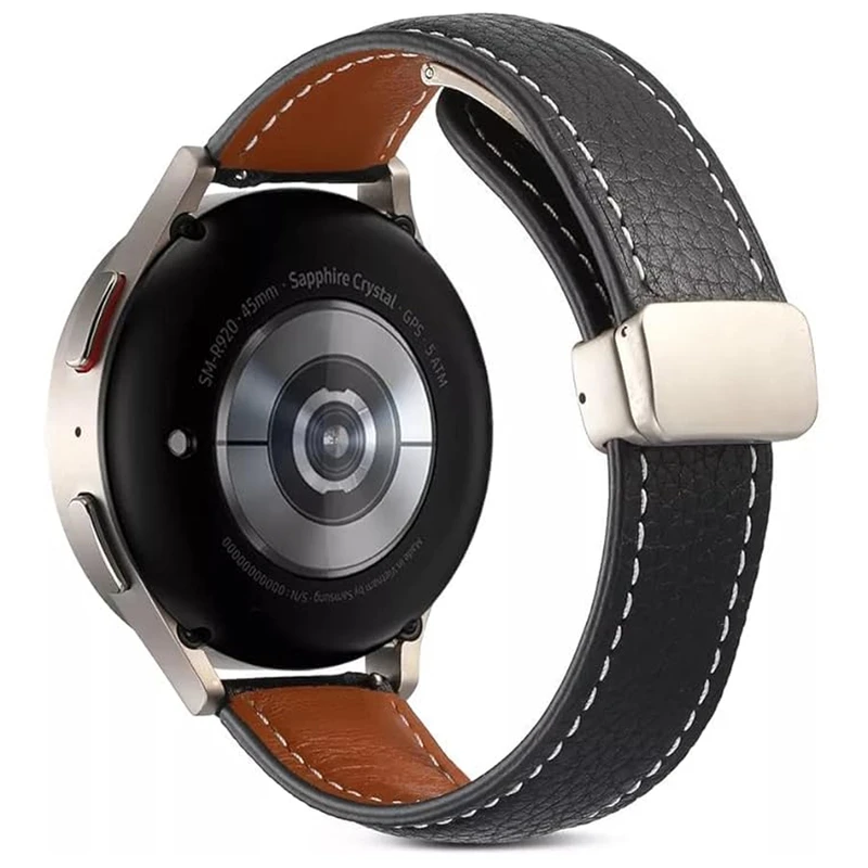 بند اسپریگ مدل Leather Mag Guard مناسب برای ساعت هوشمند شیائومی Redmi Watch 5 Active به همراه کاور