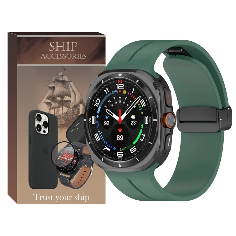 بند شیپ مدل Magnetic ORG SH مناسب برای ساعت هوشمند سامسونگ Galaxy Watch 7 Ultra 47mm
