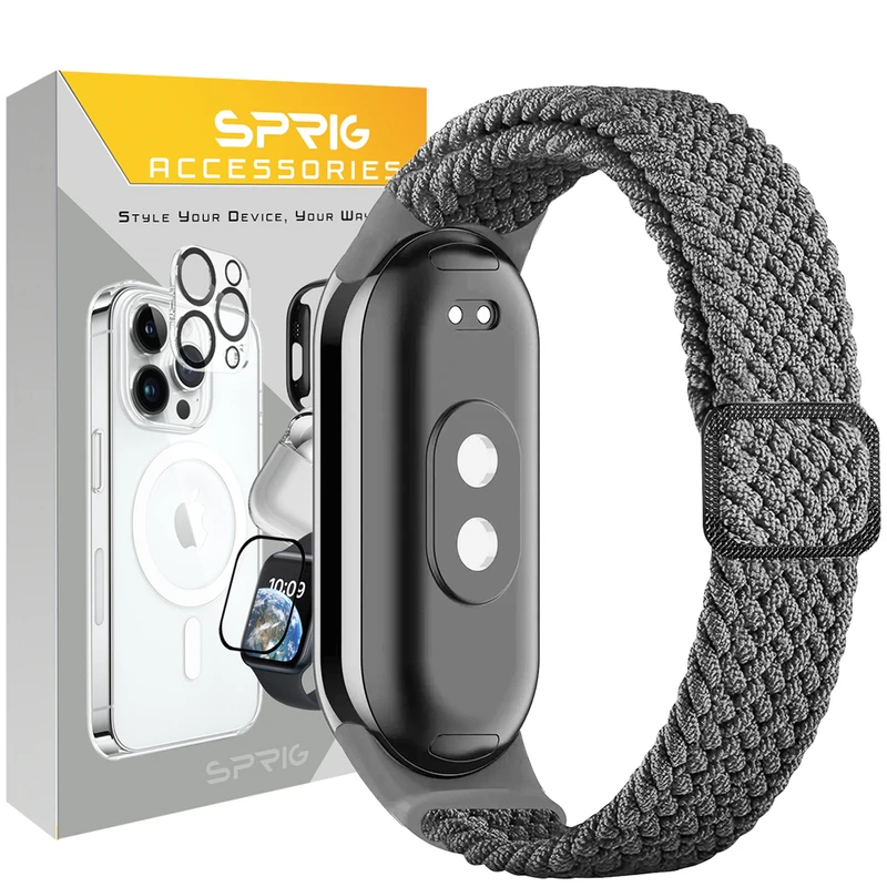 بند اسپریگ مدل Braided Solo مناسب برای ساعت هوشمند شیائومی Mi band 10