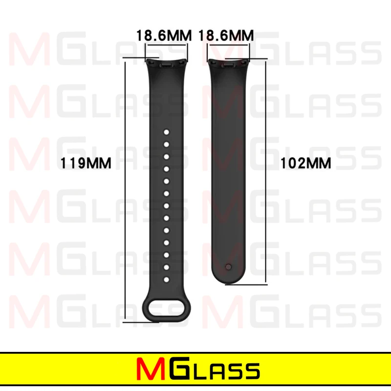 بند ام‌گلس مدل SIC-MG مناسب برای ساعت هوشمند شیائومی Mi band 8