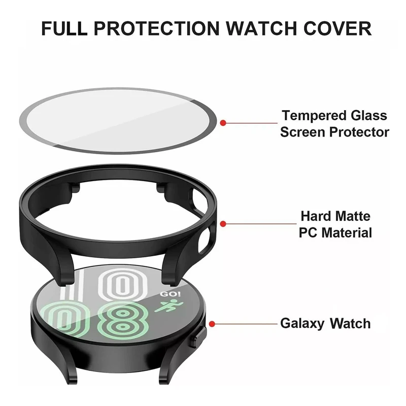 بند هاپلایت مدل 3Bead-GRD HL مناسب برای ساعت هوشمند سامسونگ Galaxy Watch 7 44mm به همراه کاور