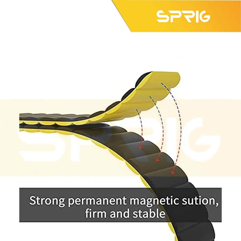 بند اسپریگ مدل Sic Magnetic Link BK مناسب برای ساعت هوشمند ساعت هوشمند امیزفیت Trex 2 47mm