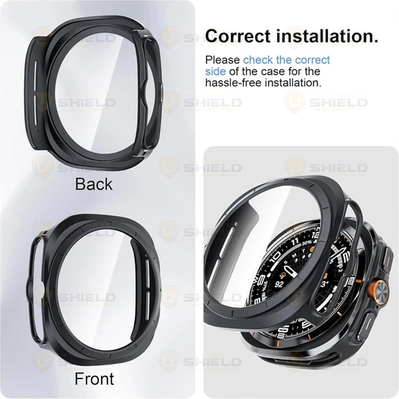 بند آلتیمیت شیلد مدل Milan GRD مناسب برای ساعت هوشمند سامسونگ Galaxy Watch 7 Ultra 47mm به همراه کاور
