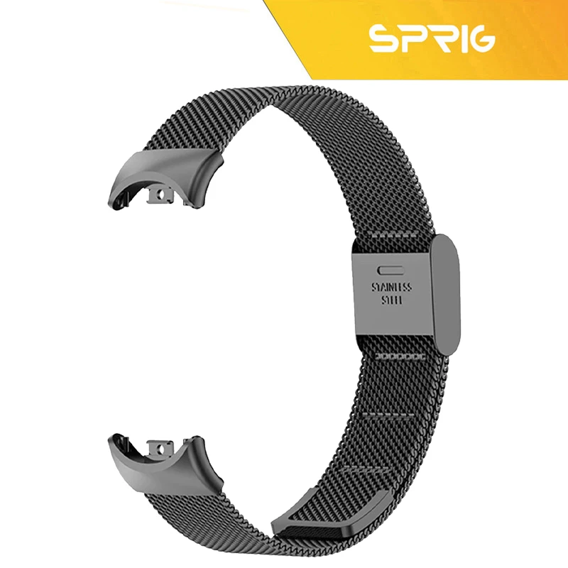 بند اسپریگ مدل Milanese SGK مناسب برای ساعت هوشمند شیائومی Mi band 8/9/10 12mm