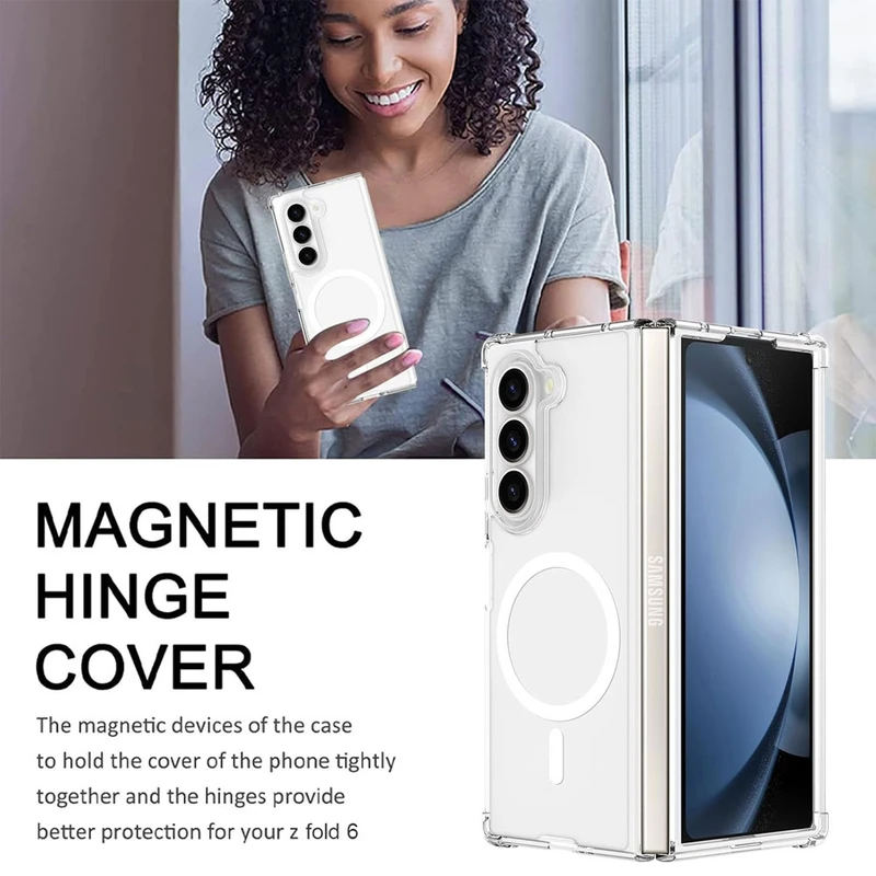 کاور آکوآرا مدل MagSafe مناسب برای گوشی موبایل سامسونگ Galaxy Z Fold 6