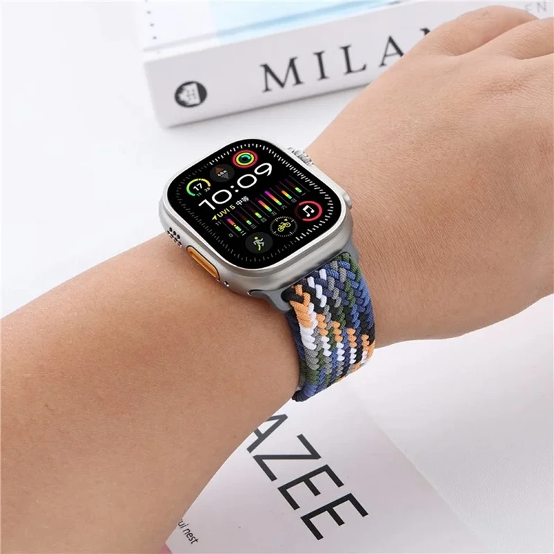 بند ساعت آکوآرا مدل Woven Parachute مناسب برای اپل واچ 49 mm سری Ultra / Ultra 2